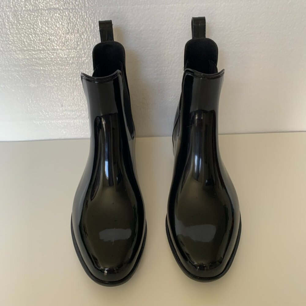 Lauren Ralph Lauren Womens Size 9 Ankle Rubber Rain Waterproof Boots Black